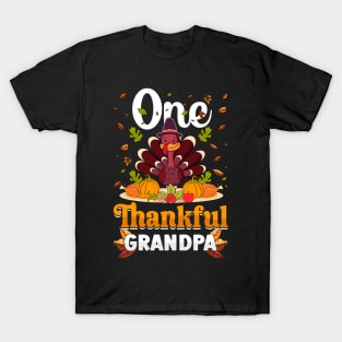 Thanksgiving day November 24 One Thankful grandpa T-Shirt